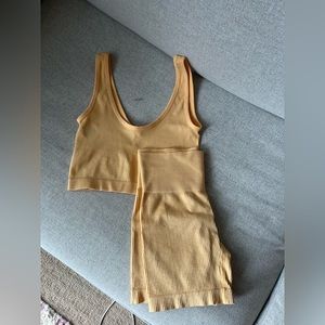 TARGET Colsie orange workout/loungewear set